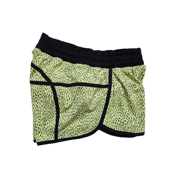 Lululemon womens Tracker Short III *4-way Stretch Yellow Black shorts size 4 - Picture 3 of 13